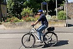 OB Lennart Siefert auf dem Fahrrad