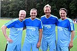 Seit Jahren Stützen der Lotto-Elf: Comedian Guido Cantz, Stefan Kuntz, Guido Buchwald und Edgar Schmitt. (Foto: Lotto RLP)