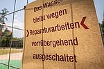 Technische Probleme legen Wasserspielplatz am Deutschen Eck in Koblenz lahm