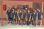 "Kick for Help" überreicht Fußbälle und Jerseys an Parnterschule in Namibia