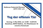 Tag der offenen Tür Koblenzer Ruderclub Rhenania