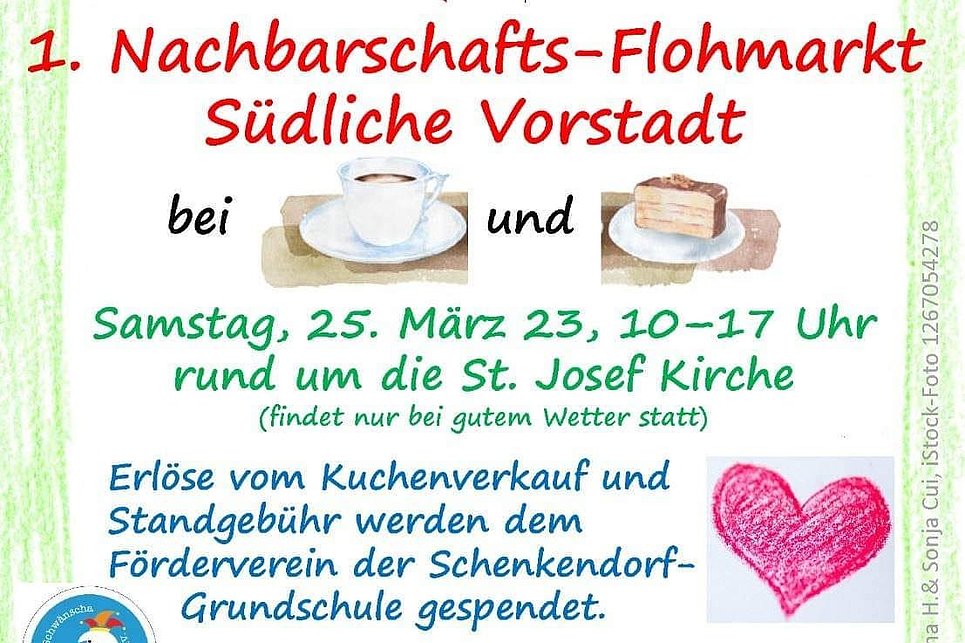 Die Erlöse aus dem Kuchenverkauf und den Standgebühren werden dem Förderverein der Schenkendorf-Grundschule gespendet. 