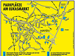 Parkmöglichkeiten während Lukasmarkt