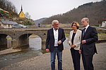 Ministerpräsidentin Malu Dreyer und Bundeskanzler Olaf Scholz im Ahrtal