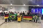 Nach der Landung am Flughafen von Porto Alegre