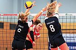 Yasmine Madsen setzt sich kraftvoll gegen den Erfurter Block durch