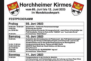 Am Freitag wird ganz tradtionell der Kirmesbaum abgeholt und am Samstag feierlich aufgestellt.