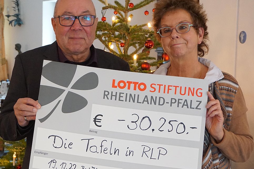 Lotto-Stiftung unterstützt die Tafeln mit über 30.000 Euro
