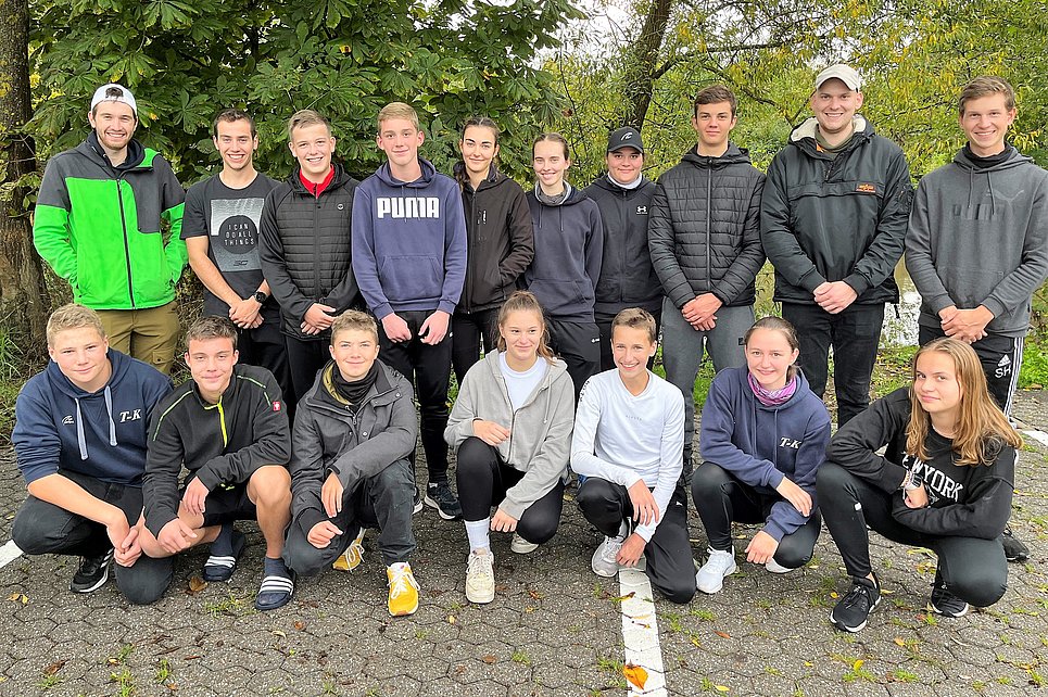 Rudergruppe der RG Treis- Karden bei den südwestdeutschen Meisterschaften (Foto: red.) 