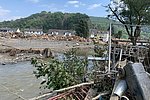 Kreuzberg im Ahrtal eine Woche nach der Flut