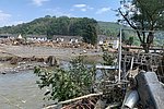 Kreuzberg im Ahrtal wenige Tage nach der Flut