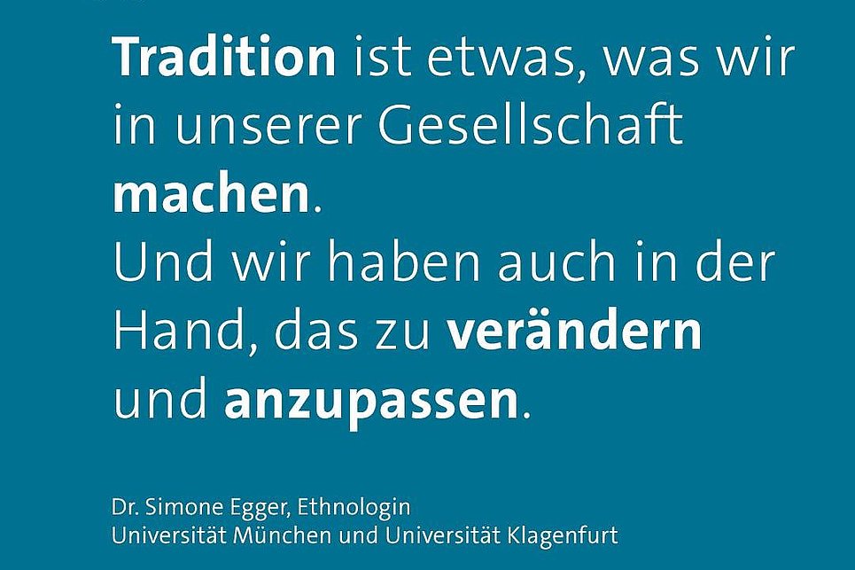 Brecht mit Traditionen wenn es euch nicht glücklich macht!