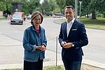 Monika Fuhr und OB David Langner