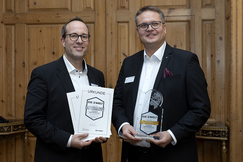 Volksbank RheinAhrEifel ist wieder beste Bank im Bereich Private Banking in Rheinland-Pfalz