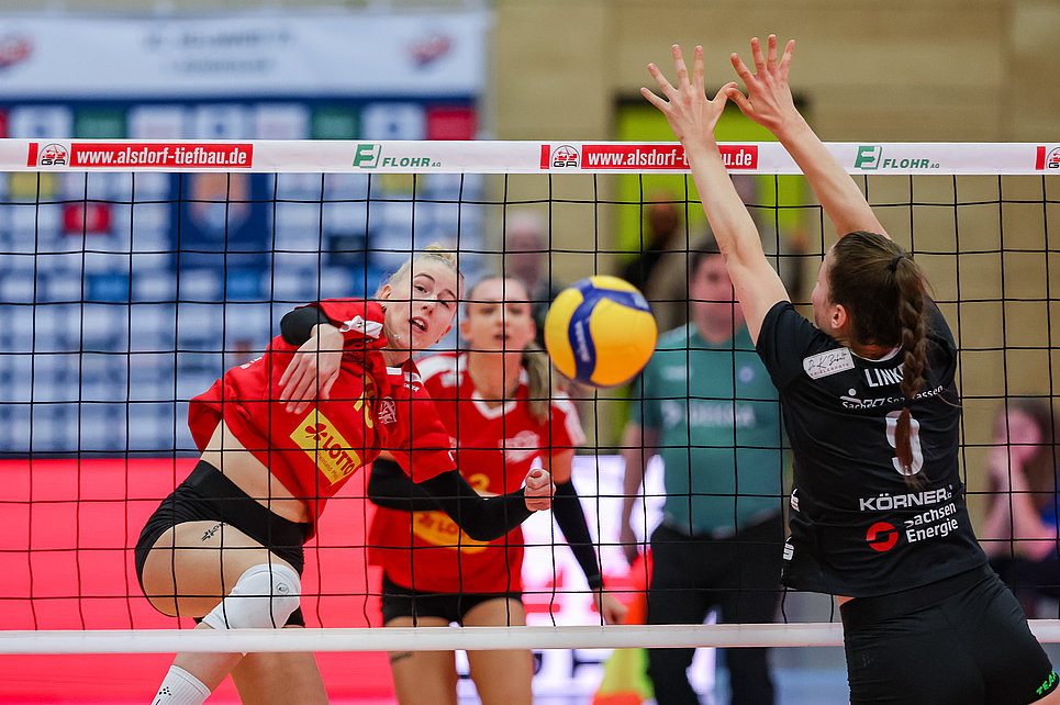 Deichstadtvolleys erliegen dem Dresdner SC im 0:3