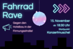 Fahrrad-Rave Plakat