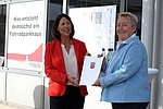 Verkehrsministerin Daniela Schmitt und Bürgermeisterin Ulrike Mohrs