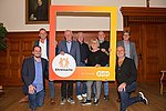 Berthold Nick (evm) übergibt den Spendenbetrag 