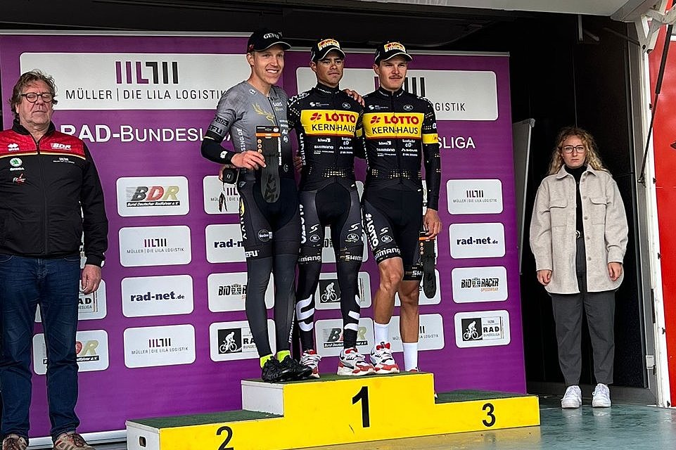 Alex Tarlton und Jan Hugger auf dem Podium