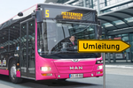Umleitung der Koveb-Linie 4/14 im Bereich Kurt-Schumacher-Brücke: Baustellenfahrplan gilt ab 23. Januar