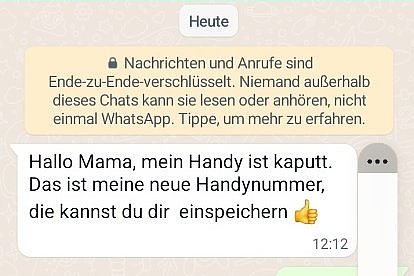 Betrugsversuch Whatsapp