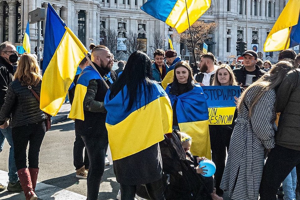 Demonstrationszug in Koblenz: „Independence Day of Ukraine“ am 24. August