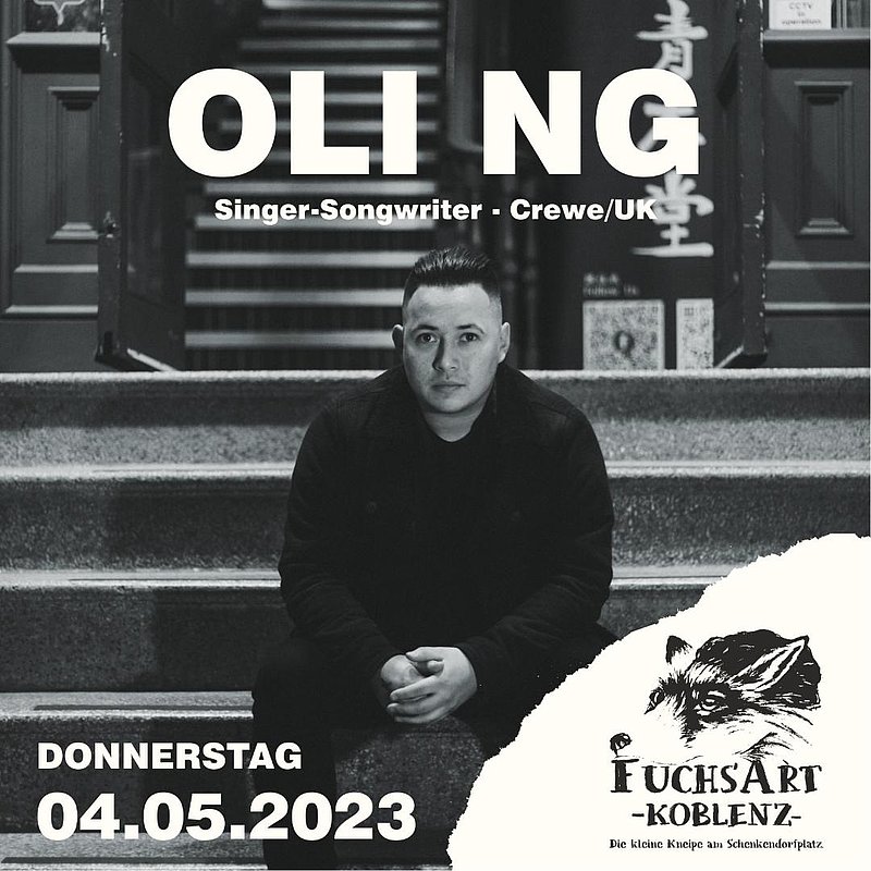 Der Singer-Songwriter "OLI NG" spielt ab 19 Uhr live am Fenster der kleinen Kneipe am Schenkendorfplatz. 