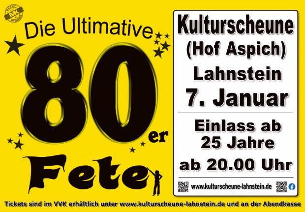 Tickets zur Party kann man sich im VVK direkt über die Website der Kulturscheune sichern oder auch ganz einfach an der Abendkasse. 