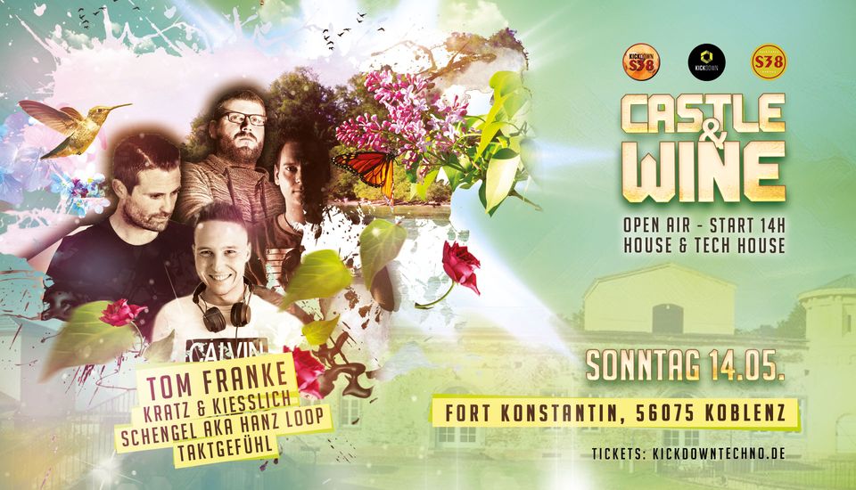Am kommenden Sonntag startet das erste Castle & Wine Open Air Festival auf dem Fort Konstantin mit der kompletten S38 Kickdown Crew.